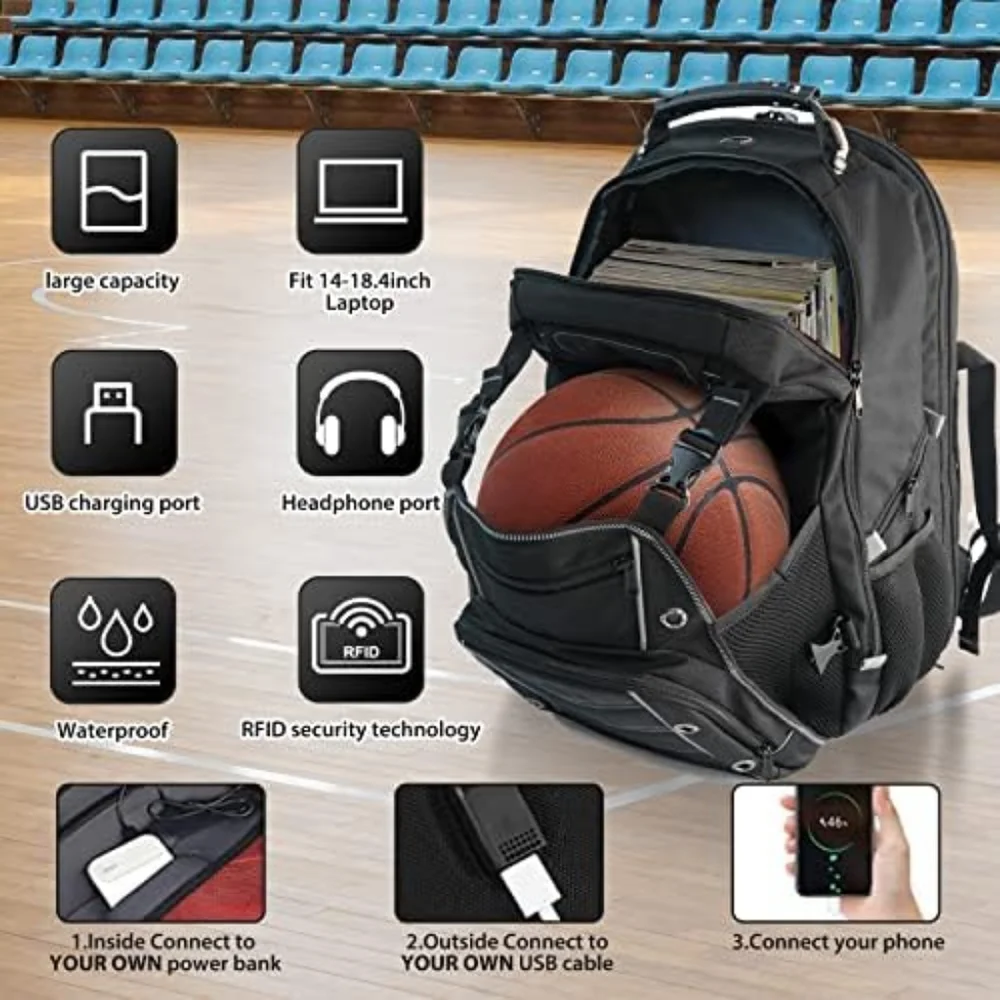 Laptop backpack big XL spacious unisex
